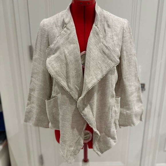 Max & Co Beige Linen Blazer - Picture 1 of 3